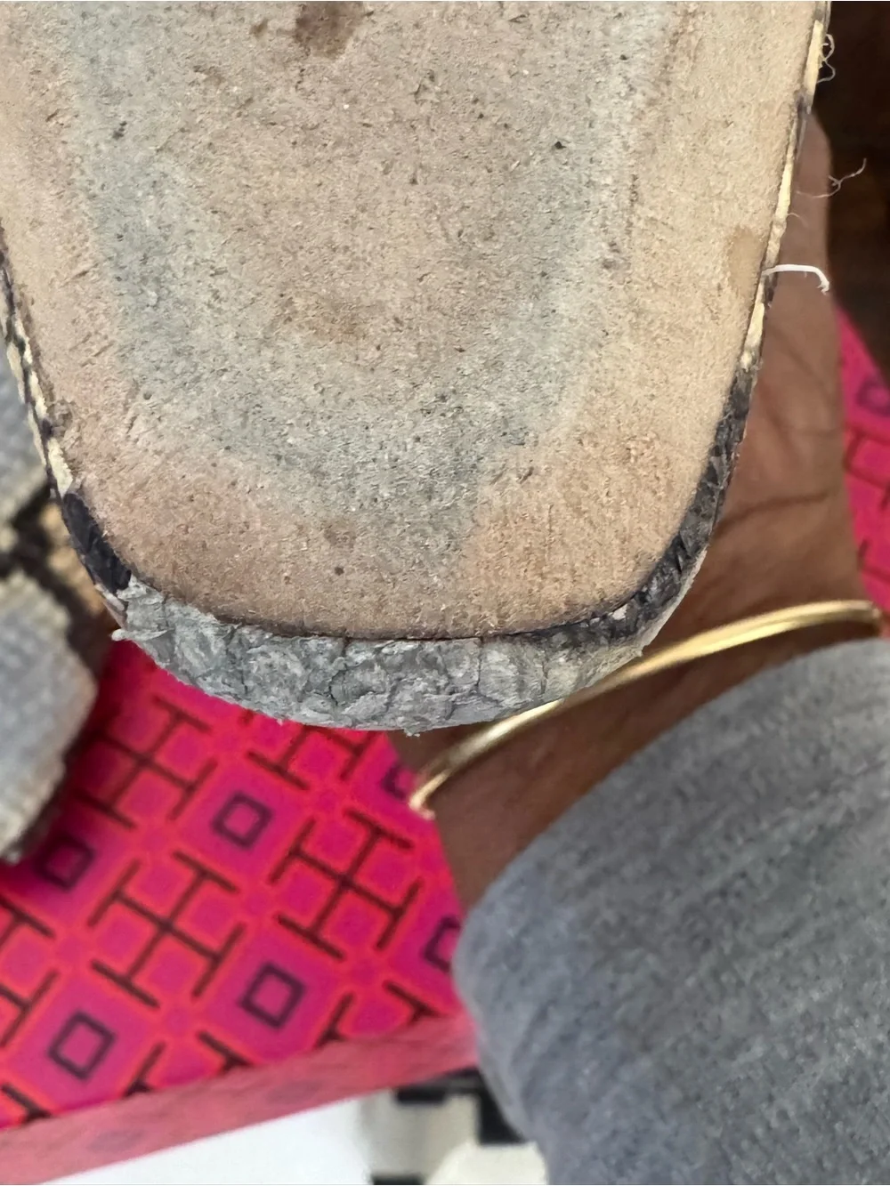 Tory Burch Snake-Print Chelsea Ankle Boots in Black and Beige